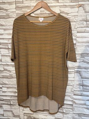 LuLaRoe XS Striped Short Sleeve Tunic/ Top
